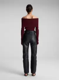 Cameron Leather Pant(Black,24)