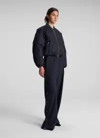 Zane Nylon Bomber Jacket(Maritime Navy,XS)