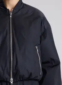 Zane Nylon Bomber Jacket(Maritime Navy,XS)