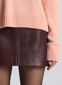Cowan Leather Mini Skirt(Umber,00)