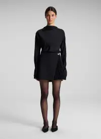 Callen Pleated Mini Skirt(Black,00)