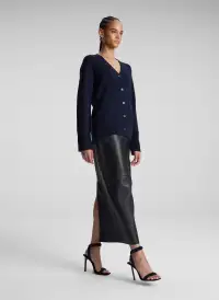 Emory Cashmere Cardigan(Navy,XS)