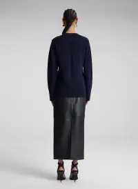 Emory Cashmere Cardigan(Navy,XS)