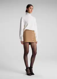 May Wool Cashmere Mini Skirt(Camel,00)