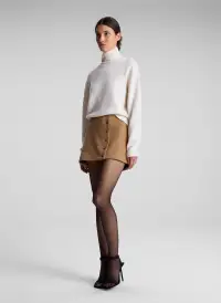 May Wool Cashmere Mini Skirt(Camel,00)