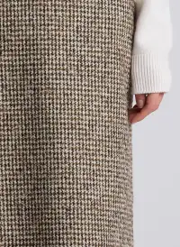 Cara Houndstooth Skirt(Cream/Brown,00)