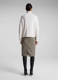 Cara Houndstooth Skirt(Cream/Brown,00)