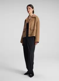 Winston Wool Cashmere Jacket(Camel,XS)