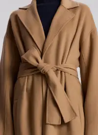 Peter Wool Cashmere Coat(Camel,XS)