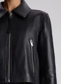 Tatum Leather Jacket(Black,00)