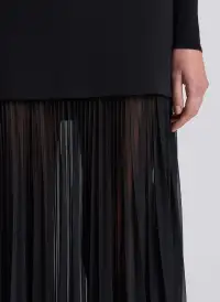 Willa Pleated Maxi Skirt(Black,00)