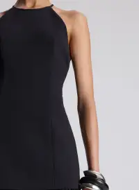 Lana Pleated Maxi Dress(Black,00)