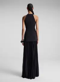 Lana Pleated Maxi Dress(Black,00)