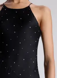 Sybil Embellished Maxi Dress(Black/Silver,00)