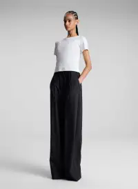Paloma Cotton Rib Baby Tee(White,XS)
