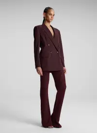 Calla Oversized Tailored Jacket(Chocolate Plum,00)