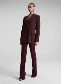 Calla Oversized Tailored Jacket(Chocolate Plum,00)