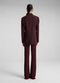 Calla Oversized Tailored Jacket(Chocolate Plum,00)