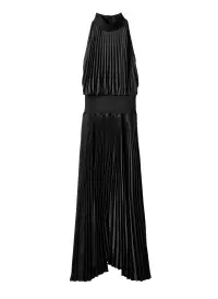Renzo Matte Pleated Dress(Black,00)