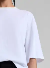Albie Cotton Jersey Tee(White,XS)