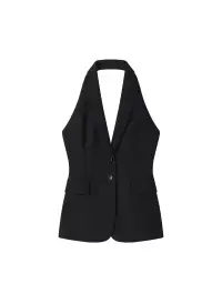 Alexa Tailored Vest(Black,00)