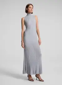 Arden Metallic Knit Maxi Dress(Mercury,XS)