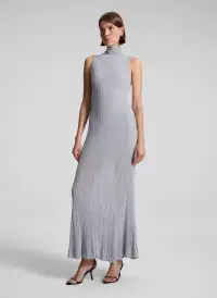 Arden Metallic Knit Maxi Dress(Mercury,XS)