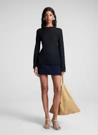 Ash Open Knit Sweater(Midnight,XS)