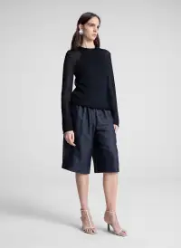 Bodie Raffia Short(Deep Navy,XXS)