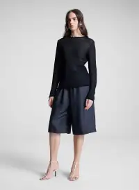 Bodie Raffia Short(Deep Navy,XXS)