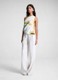 Aster Satin One Shoulder Top(Floral Multi,00)
