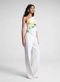Aster Satin One Shoulder Top(Floral Multi,00)