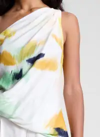 Aster Satin One Shoulder Top(Floral Multi,00)