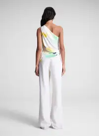 Aster Satin One Shoulder Top(Floral Multi,00)