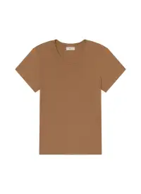 Avery Cotton Rib Baby Tee(Aged Bronze,XS)