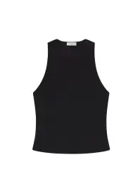 Belle Compact Knit Top(Black,XS)