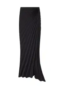Bianca Pleated Maxi Skirt(Black,00)