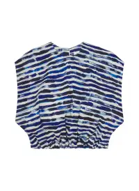 Billie Cropped Stripe Top(Navy Stripe,XS)