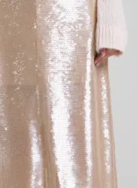 Monroe Soft Sequin Skirt(Clear,XXS)