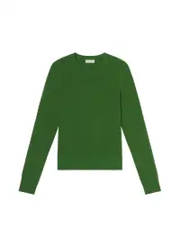 Bradley Cotton Boucle Sweater(Clover,XS)