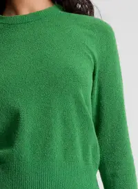 Bradley Cotton Boucle Sweater(Clover,XS)