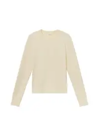 Bradley Cotton Boucle Sweater(Pale Yellow,XS)