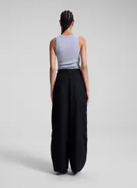 Brie Cotton Cargo Pant(Black,00)