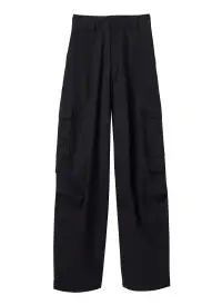 Brie Cotton Cargo Pant(Black,00)