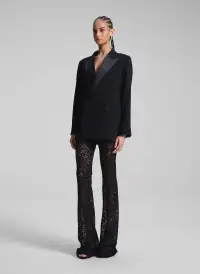 Calla Oversized Tailored Tux Jacket(Black/Black,00)