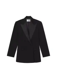 Calla Oversized Tailored Tux Jacket(Black/Black,00)