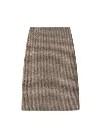 Cara Houndstooth Skirt(Cream/Brown,00)