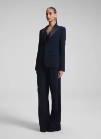 Brandon Tailored Tux Jacket(Evening Blue/Black,00)
