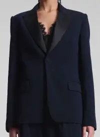 Brandon Tailored Tux Jacket(Evening Blue/Black,00)