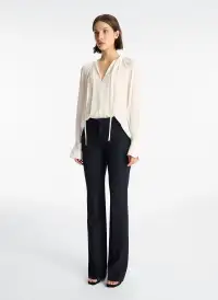 Frida Silk Top(Coconut Milk,00)